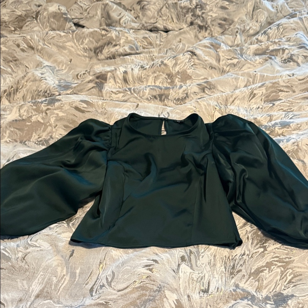 Express Dark Green Blouse